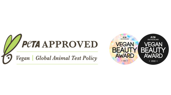 Peta logo and vegan beauty awards 2021 and 2022