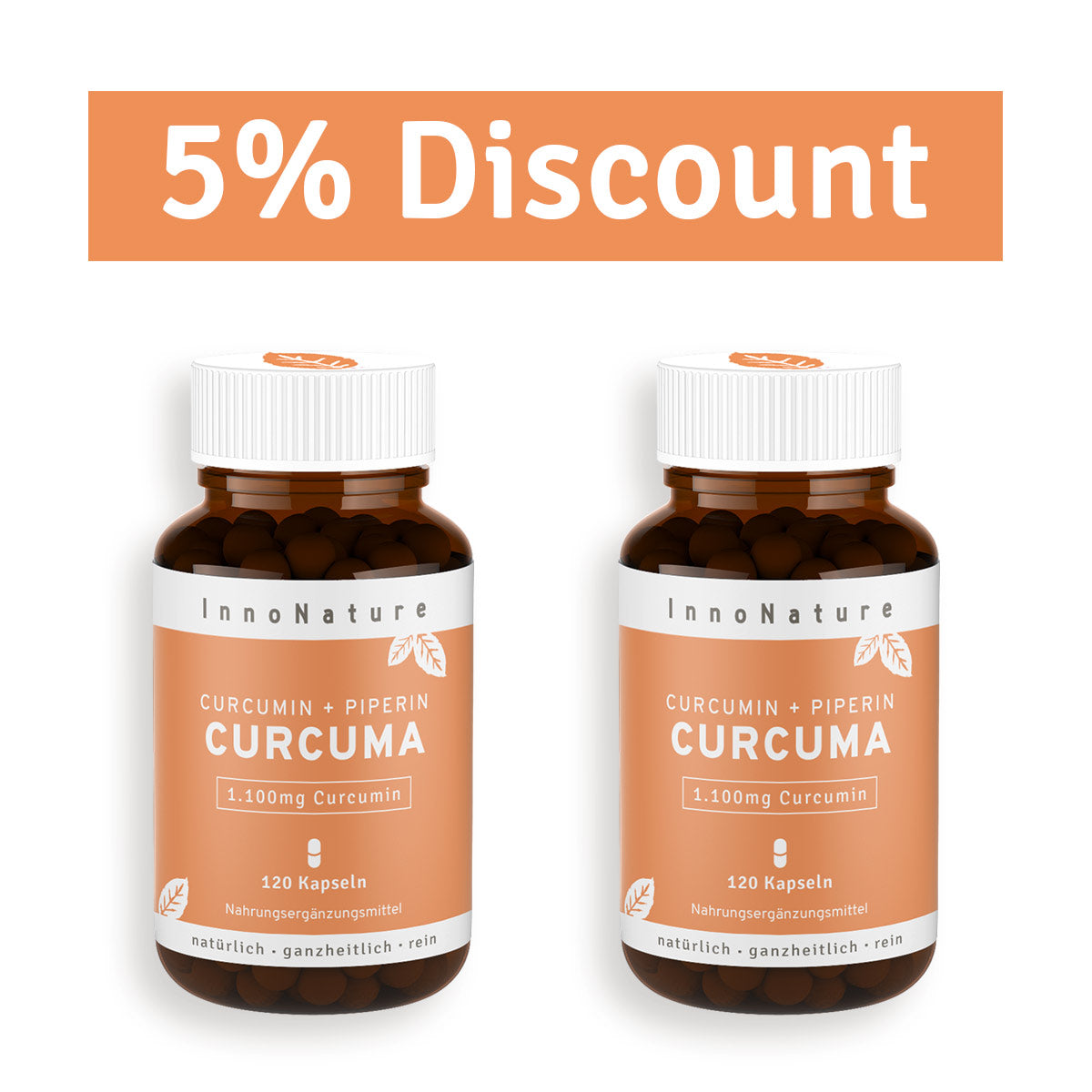 Curcumin + Piperine: Turmeric Capsules