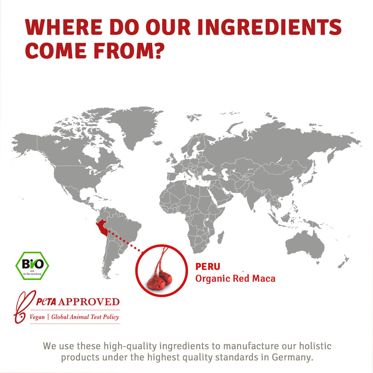 Organic Red Maca Extract Drops