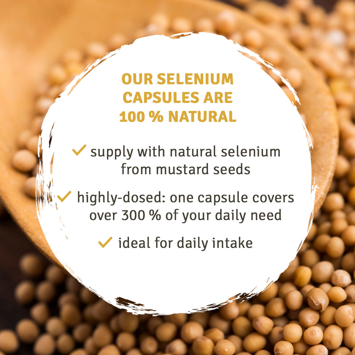 Mustard Seeds: Natural Selenium Capsules